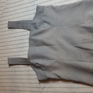 Oak + Fort women's dress overall square neck houndstooth midi medium